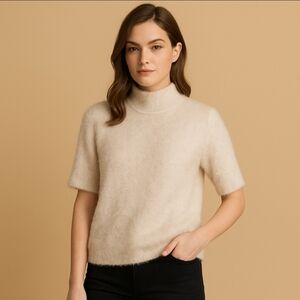 Bailey 44 Blush Pink Revolve Eyelash Sweater Sz Lg
